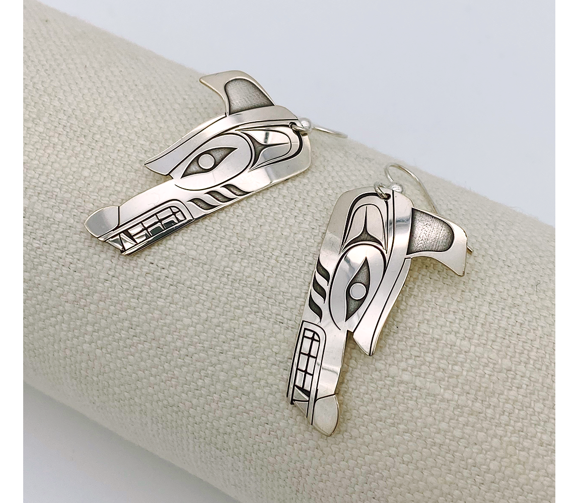 Sterling Silver Wolf Earrings - D'Arcy Basil